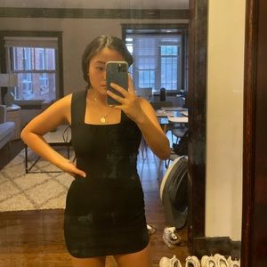 LF Seek the Label Bodycon Dress in Black